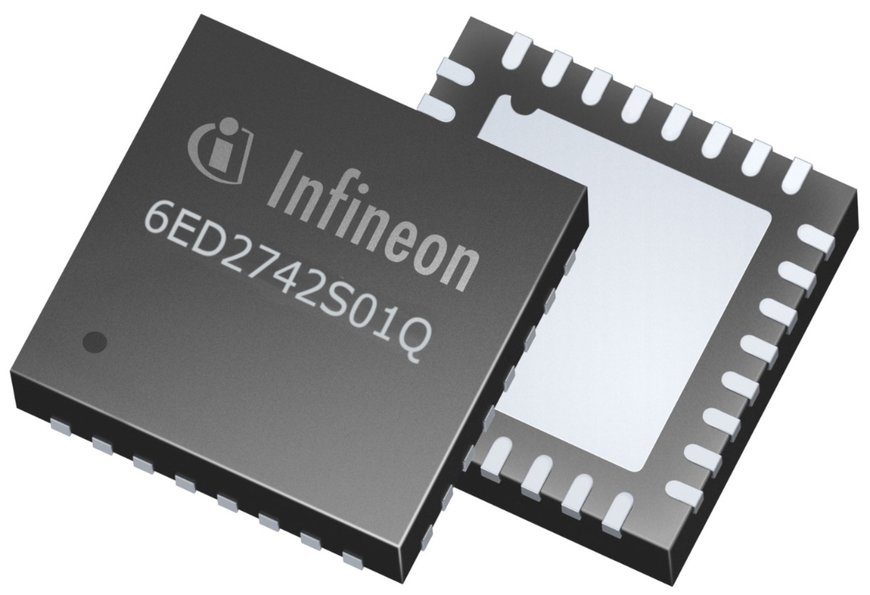 New Infineon 160 V MOTIX™ 3-phase gate driver IC integrates power management unit, current sense amplifier, and overcurrent protection